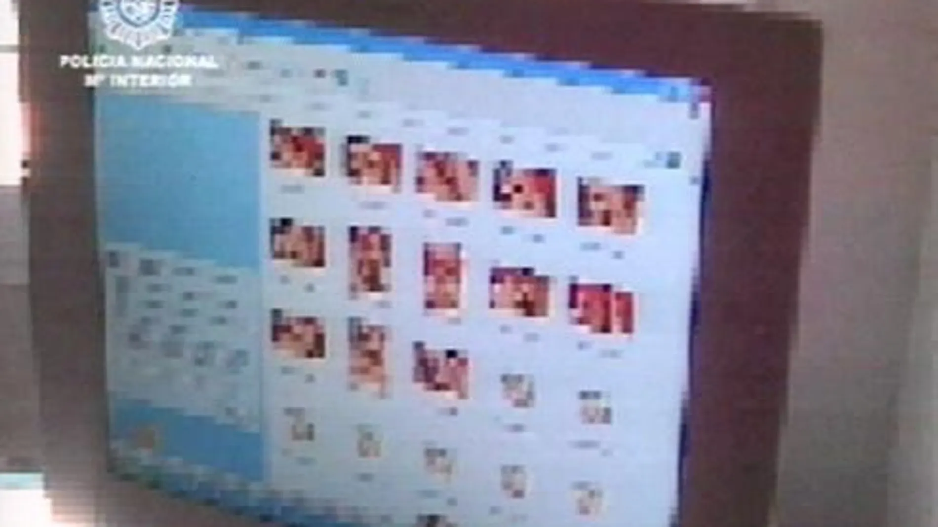 Fotografía de archivo de una operación de la Policía Nacional contra la pornografía infantil