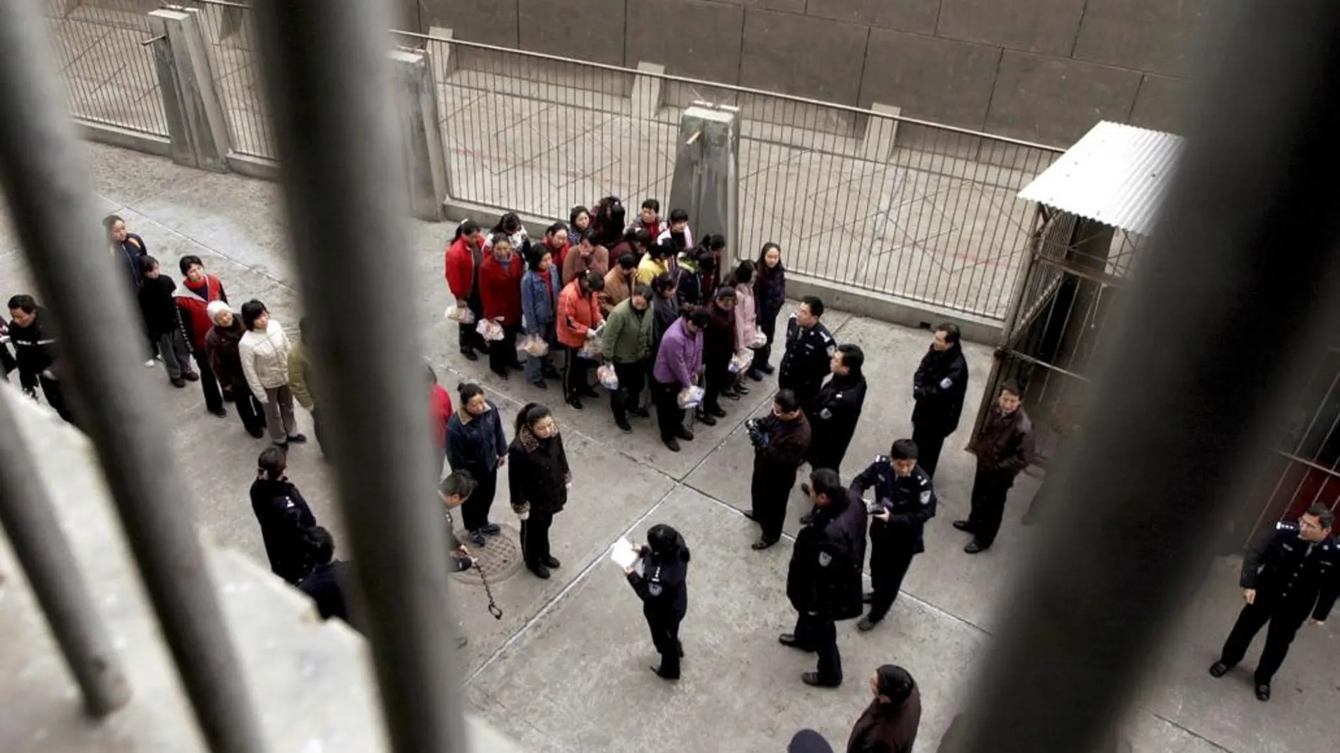 Prisioneras en Lanzhou, noroeste de la provincia china de Gansu, en una imagen de archivo