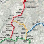 Pulse en «Documento» para desplegar el plano completo de la futura red de Metro