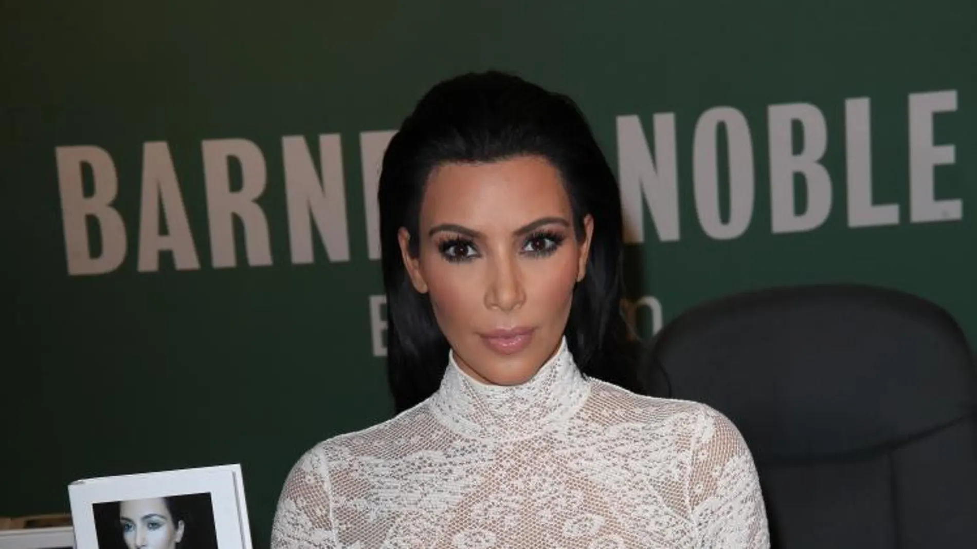 Kim Kardashian, durante la promoción de 'Selfish' en Nueva York