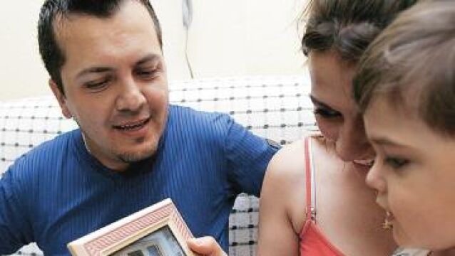 Imagen de la familia de un inmigrante colombiano residente en Madrid