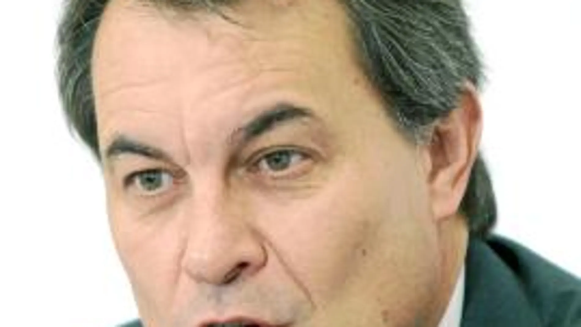 El líder de CiU, Artur Mas, ayer durante una rueda de prensa