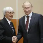 Bernie Ecclestone junto a Vladimir Putin.
