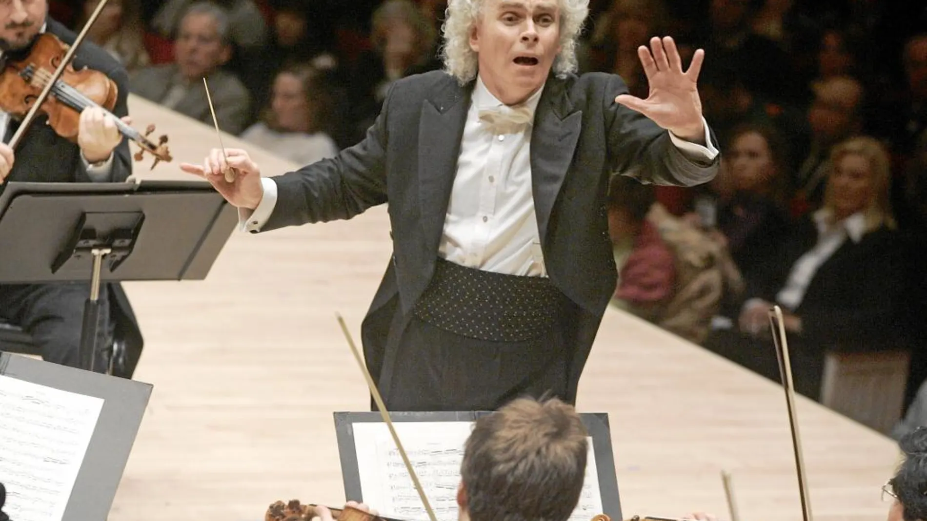 El director de orquesta, Simon Rattle