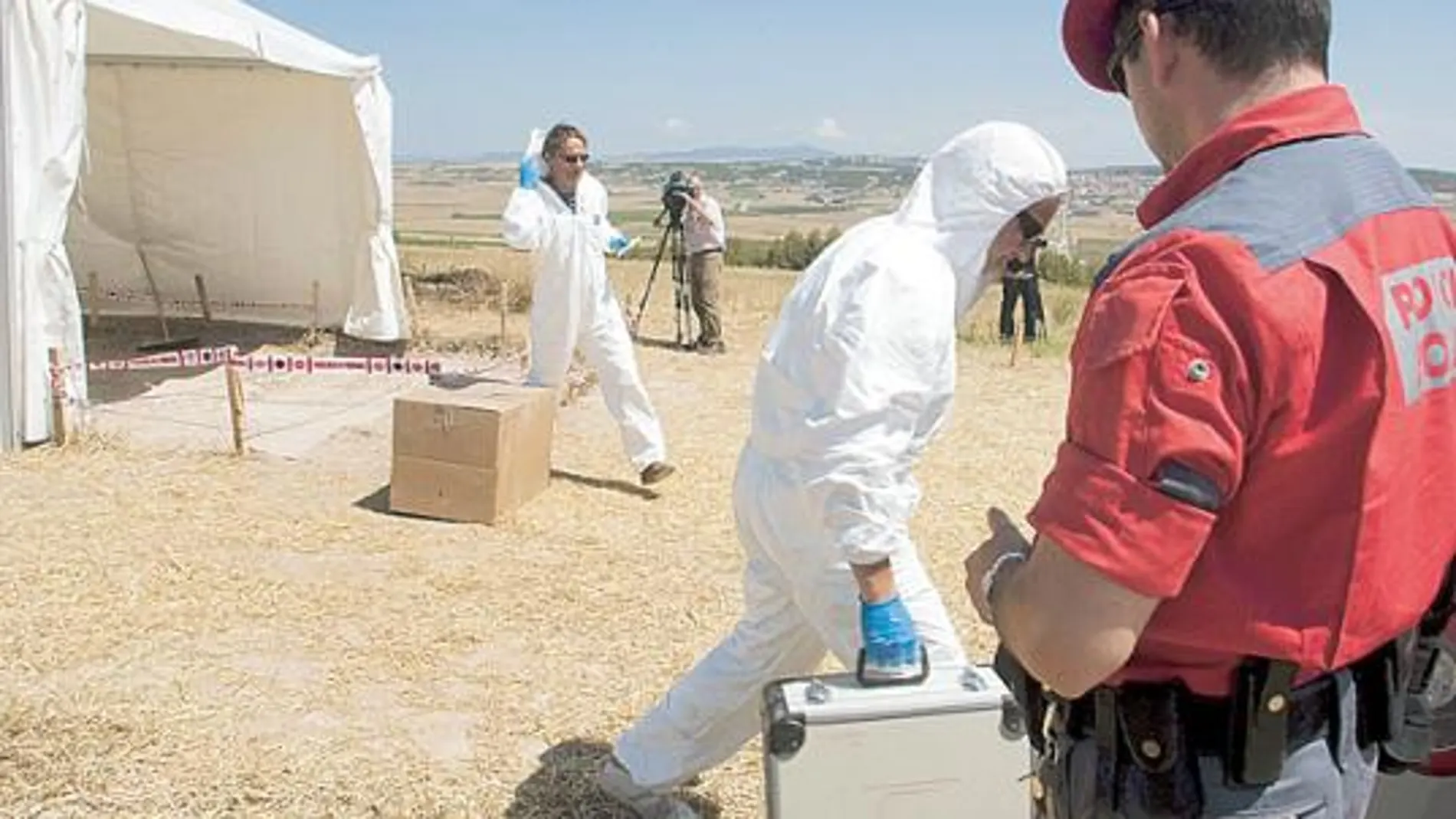 La Policía Foral llevaba días buscando el cuerpo de María Puy en un campo de cereal de Sesma (Navarra)