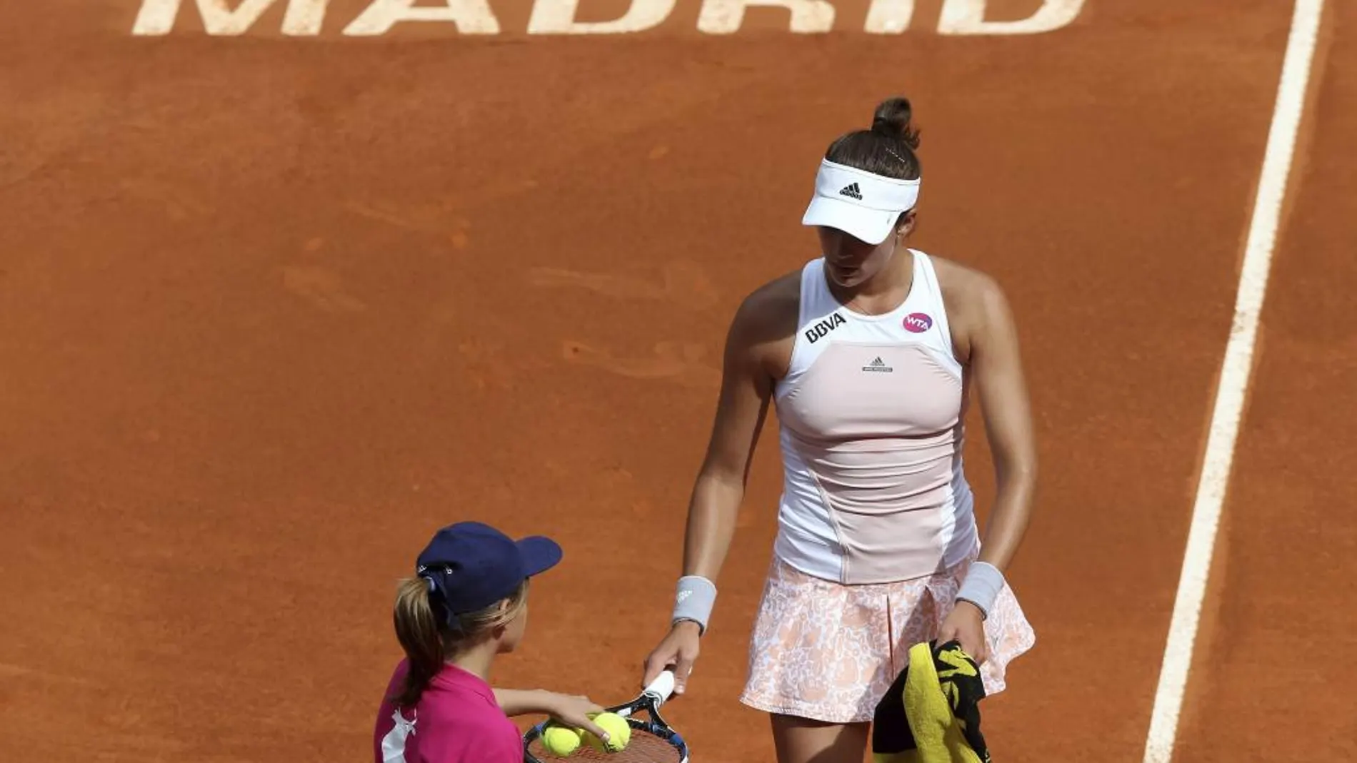La tenista española Garbiñe Muguruza perdió ante Kuznetsova por 6-3, 5-7 y 7-5