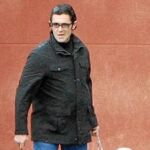 Momento en el que Antonio Puerta abandonó la cárcel de Estremera tras salir bajo fianza de 10.000 euros