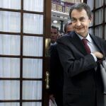 Zapatero afirma que está satisfecho con el acuerdo entre el PSOE y el PNV