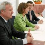Valcárcel, Espinosa y Laorden inauguraron las obras de modernización de regadíos de la Comunidad de Regantes de Blanca
