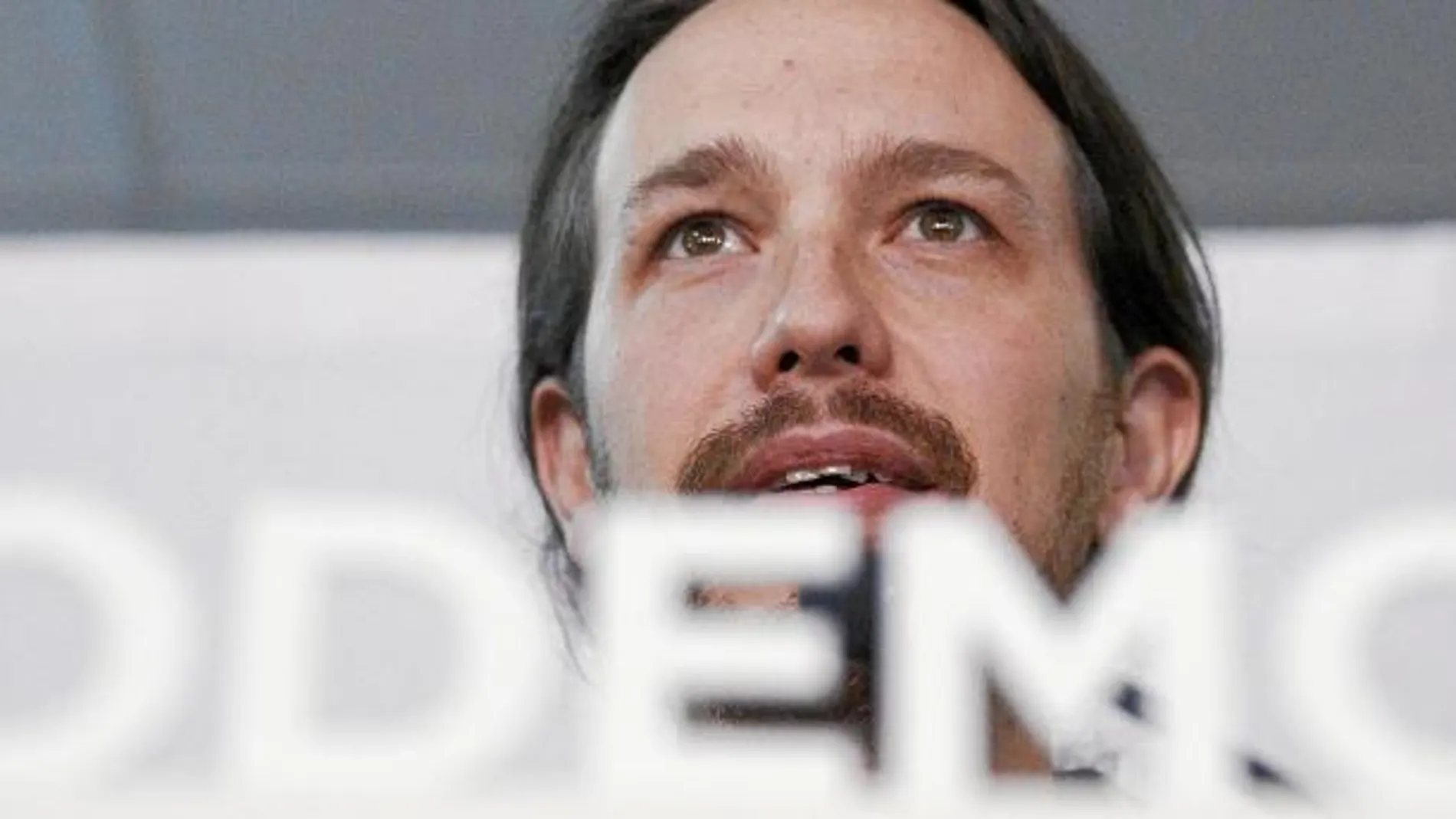 El líder de Podemos, Pablo Iglesias, ayer en Madrid