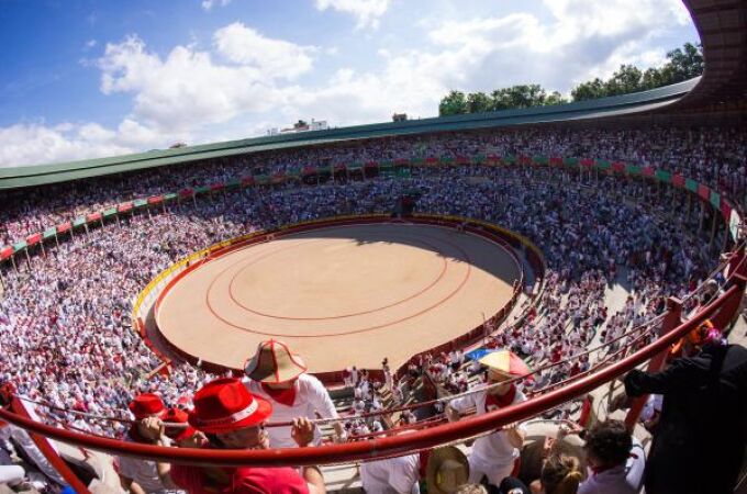 Plaza de toros de Pamplona en San Fermín