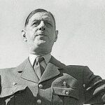 De Gaulle, en 1947, en la inauguración del monumento a los aliados