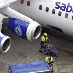 Un avión de Sabena en el aeropuerto de Bruselas, en una imagen de archivo