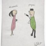 Dibujo de un niño maltratado que formará parte de la campaña