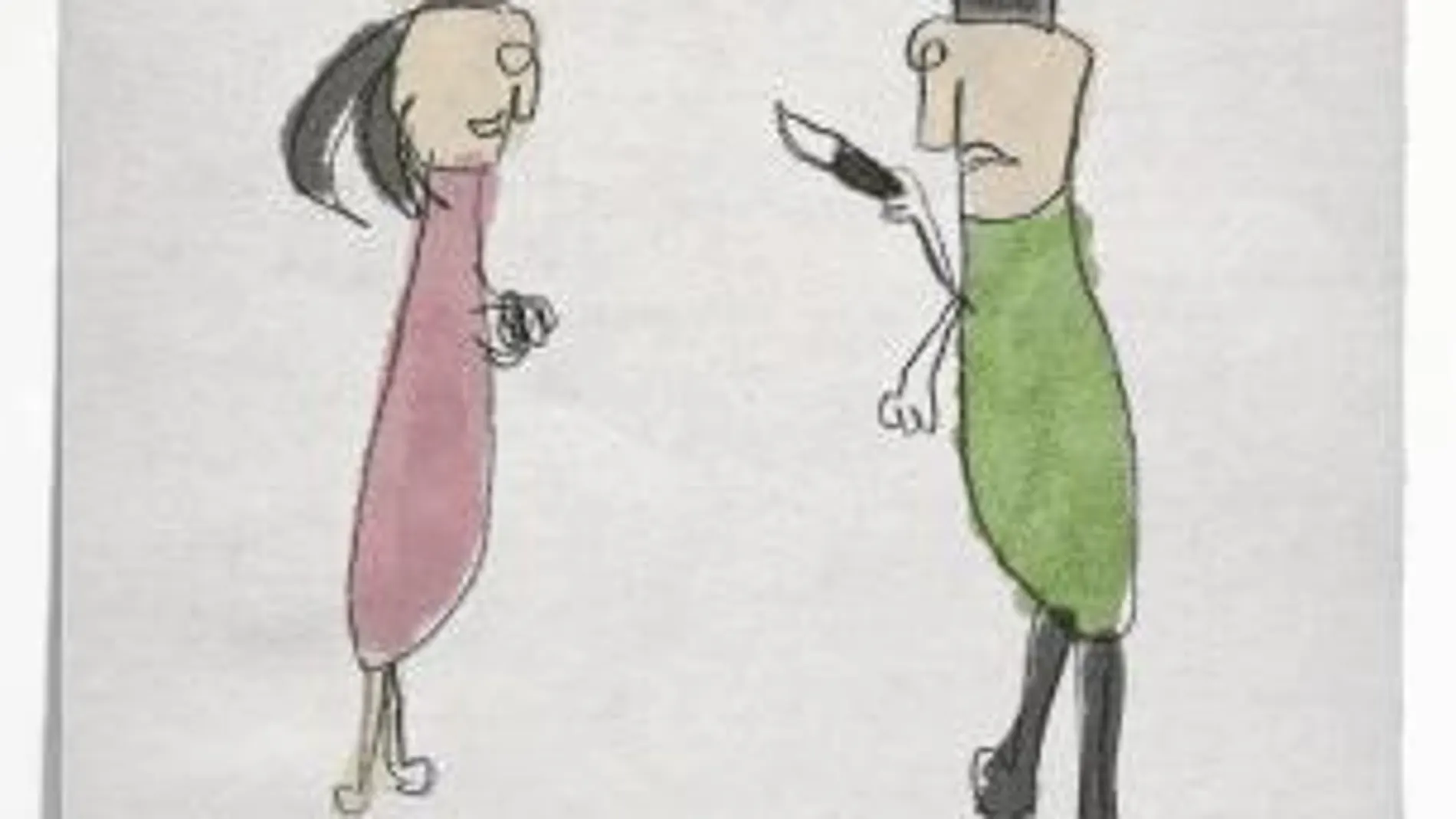 Dibujo de un niño maltratado que formará parte de la campaña