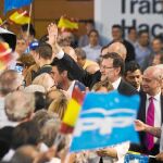 Mariano Rajoy, en el acto inaugural de la campaña electoral del PP, en Tarragona