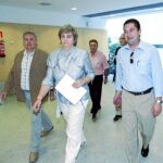 María Jesús Ruiz junto a Félix Fernández y Alberto Collantes