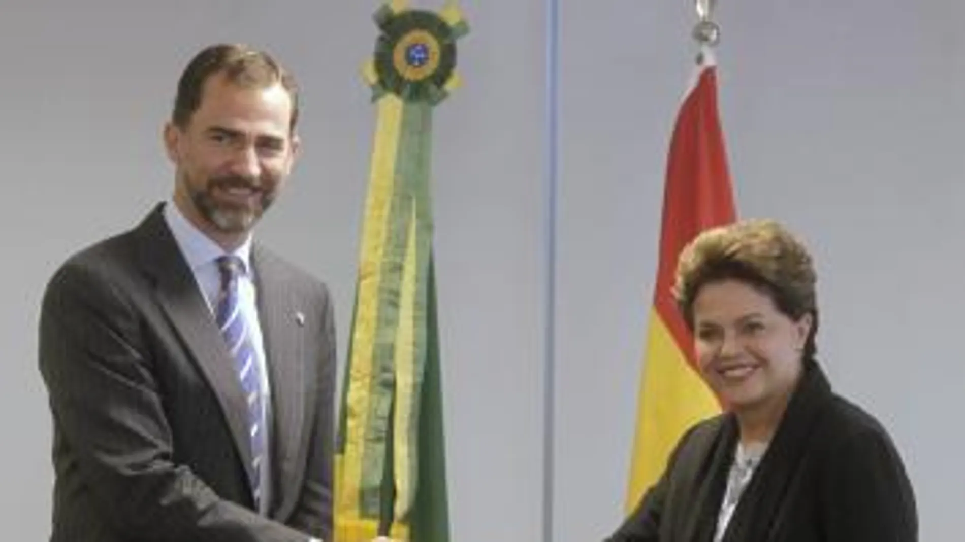 Rousseff y don Felipe, en el encuentro de hoy en Brasilia