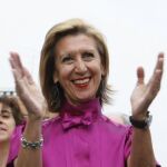 Rosa Díez espera «optimista» los resultados y dice que la participación es una «bofetada» a los grandes partidos