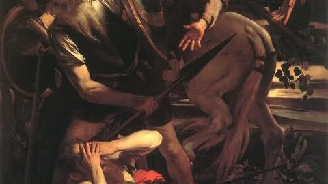 La conversión de San Pablo, según Caravaggio