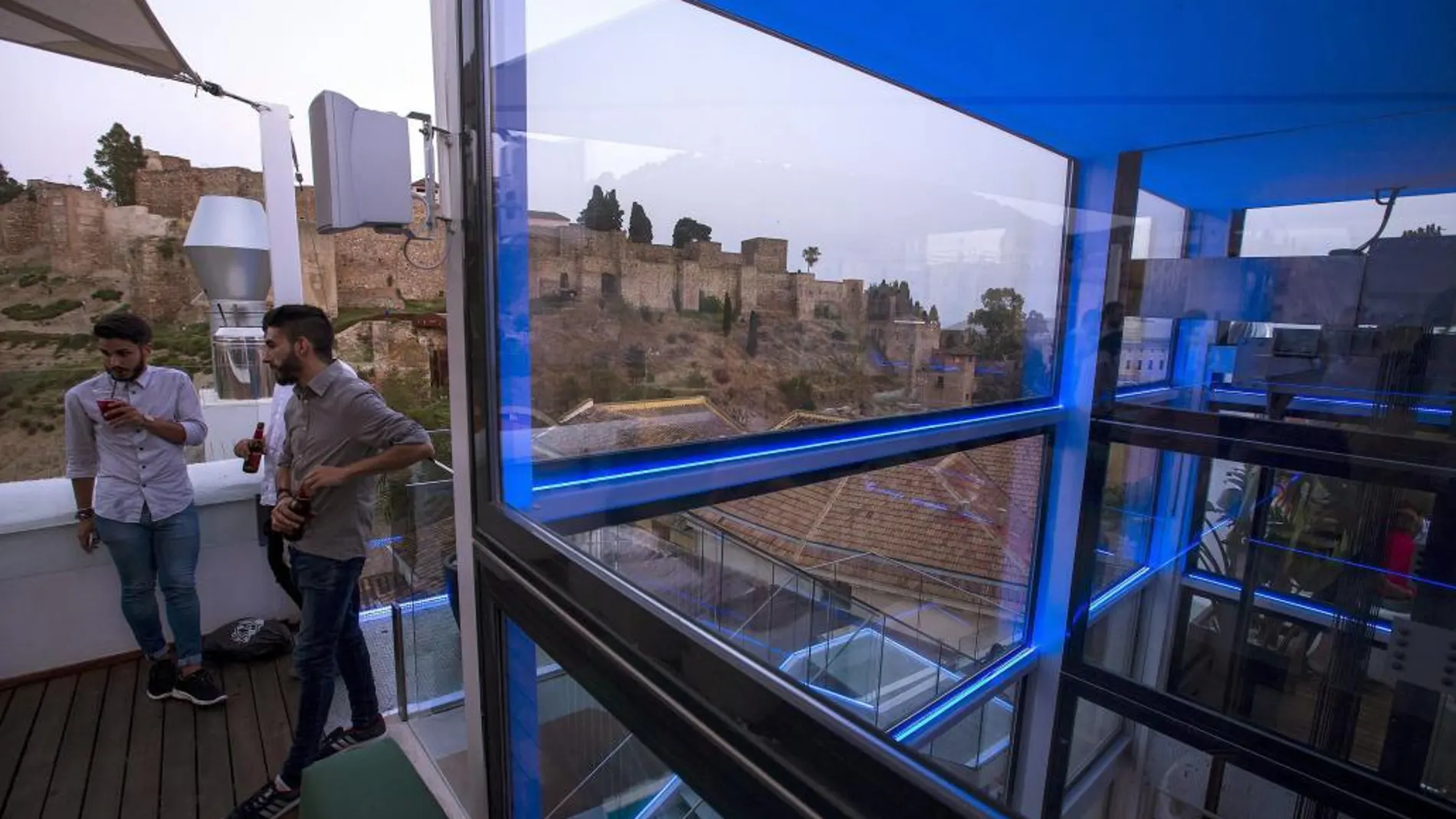 Terraza del "Alcazaba Premium Hostel"