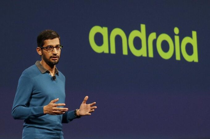Sundar Pichai, vicepresidente de Android, durante la conferencia anual en San Francisco