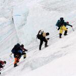 Este año se habían registrado unos 300 escaladores para la subida al Everest.
