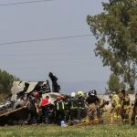 Los sericios de emergencia en el lugar del accidente