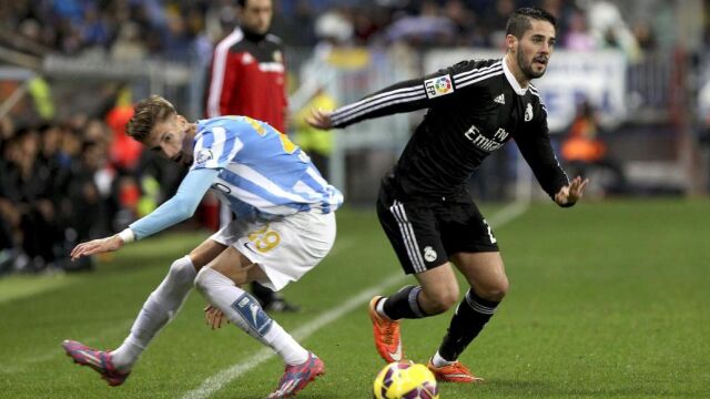 Isco, en el Málaga-Real Madrid de la primera vuelta (1-2)