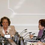 Barberá y Broseta, ayer durante la reunión que mantuvieron