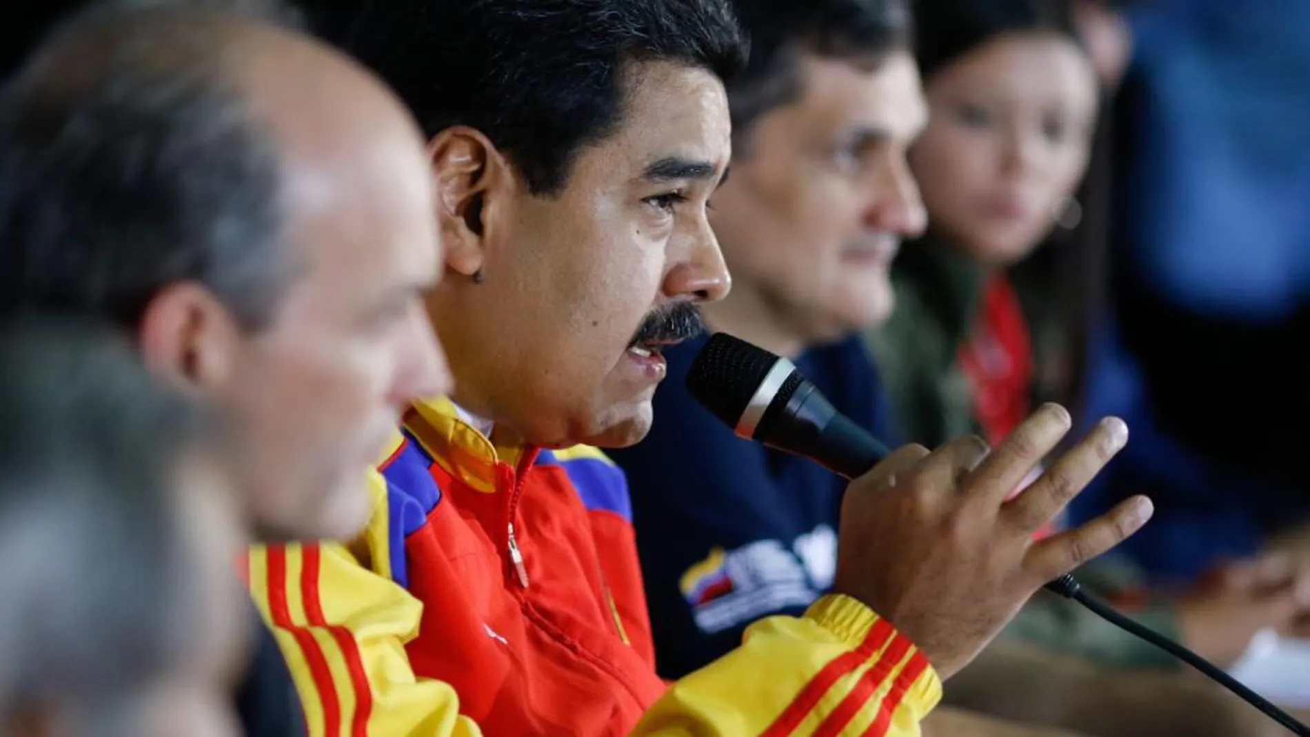 El presidente venezolano, Nicolás Maduro habla en un acto de gobierno en Caracas