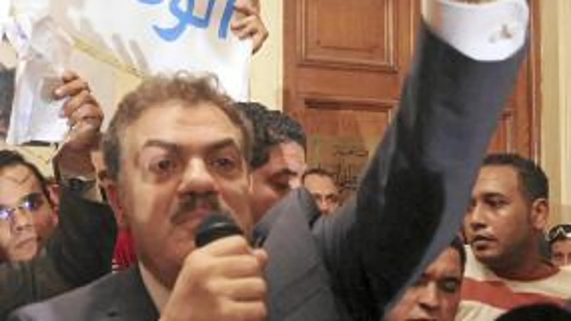 El líder del partido opositor Wafd, Al Sayed al Badawi