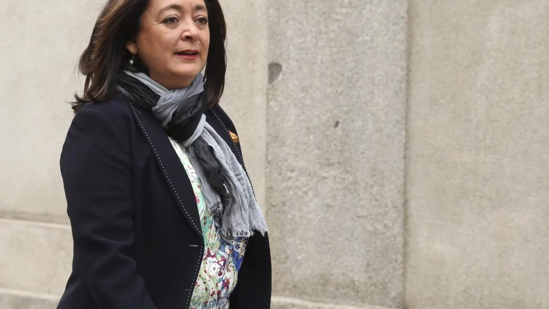 La senadora socialista y exconsejera de Presidencia de la Junta de Andalucía, Mar Moreno, a su llegada al Tribunal Supremo