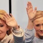 Aguirre y Cifuentes, durante un acto de la campaña electoral