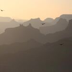 El sol se pone en el Parque Nacional del Gran Cañón en el norte de Arizona