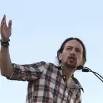  Pablo Iglesias apela a los indecisos para sacar a «los mafiosos» de Madrid
