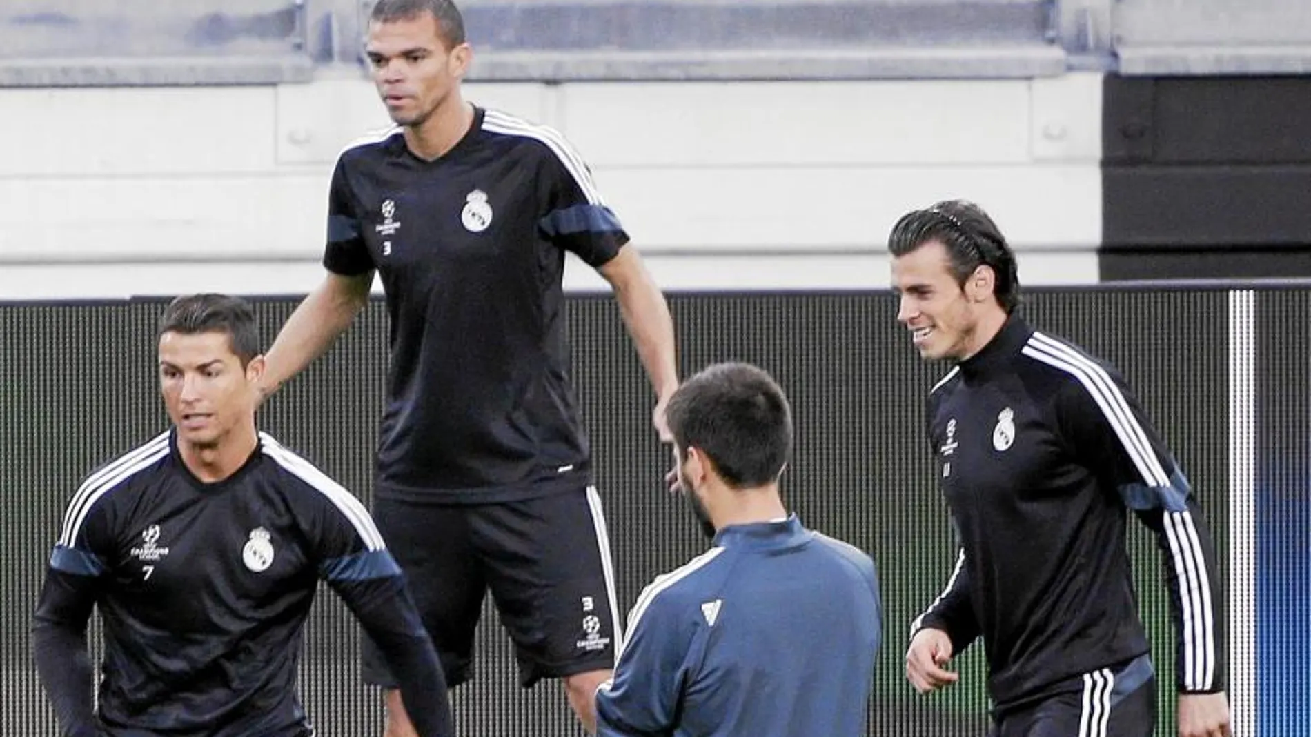 Ronaldo y Bale, ayer en Turín