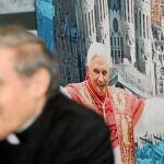 El cardenal arzobispo de Barcelona, Lluís Martínez Sistach, presentó ayer el programa de la visita del Papa