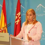 La consejera de Presidencia del Gobierno murciano, María Pedro Reverte, ayer, en el Palacio de San Esteban