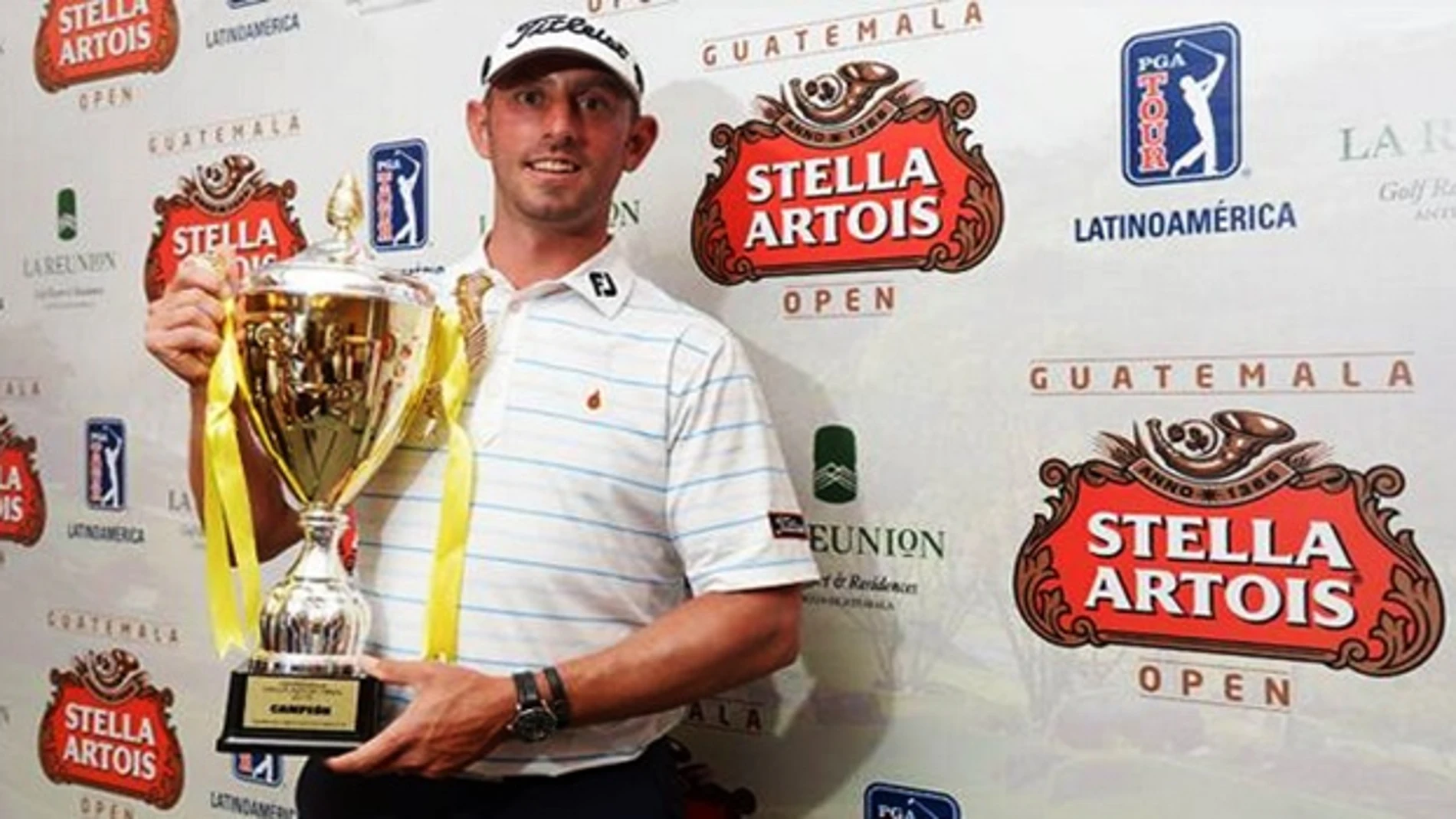 Danny Balin, con el título de la PGA Latinoamérica (FED. Guatemala Golf)