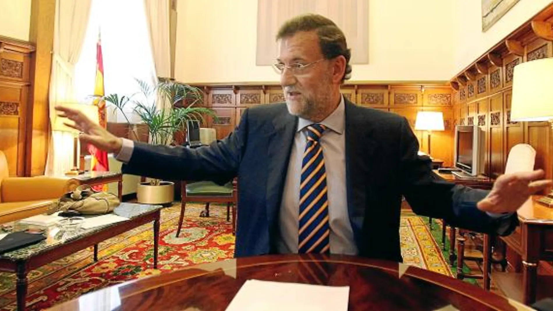 Rajoy: «Cuando gobierne haré una reforma laboral La huelga no arreglará nada»