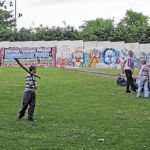 Imagen de archivo del muro en el parque Alexandra, en Belfast