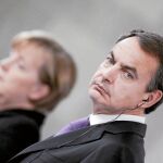 Zapatero y Merkel