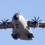  Tres aviones militares han sobrevolado el cielo de Murcia este lunes