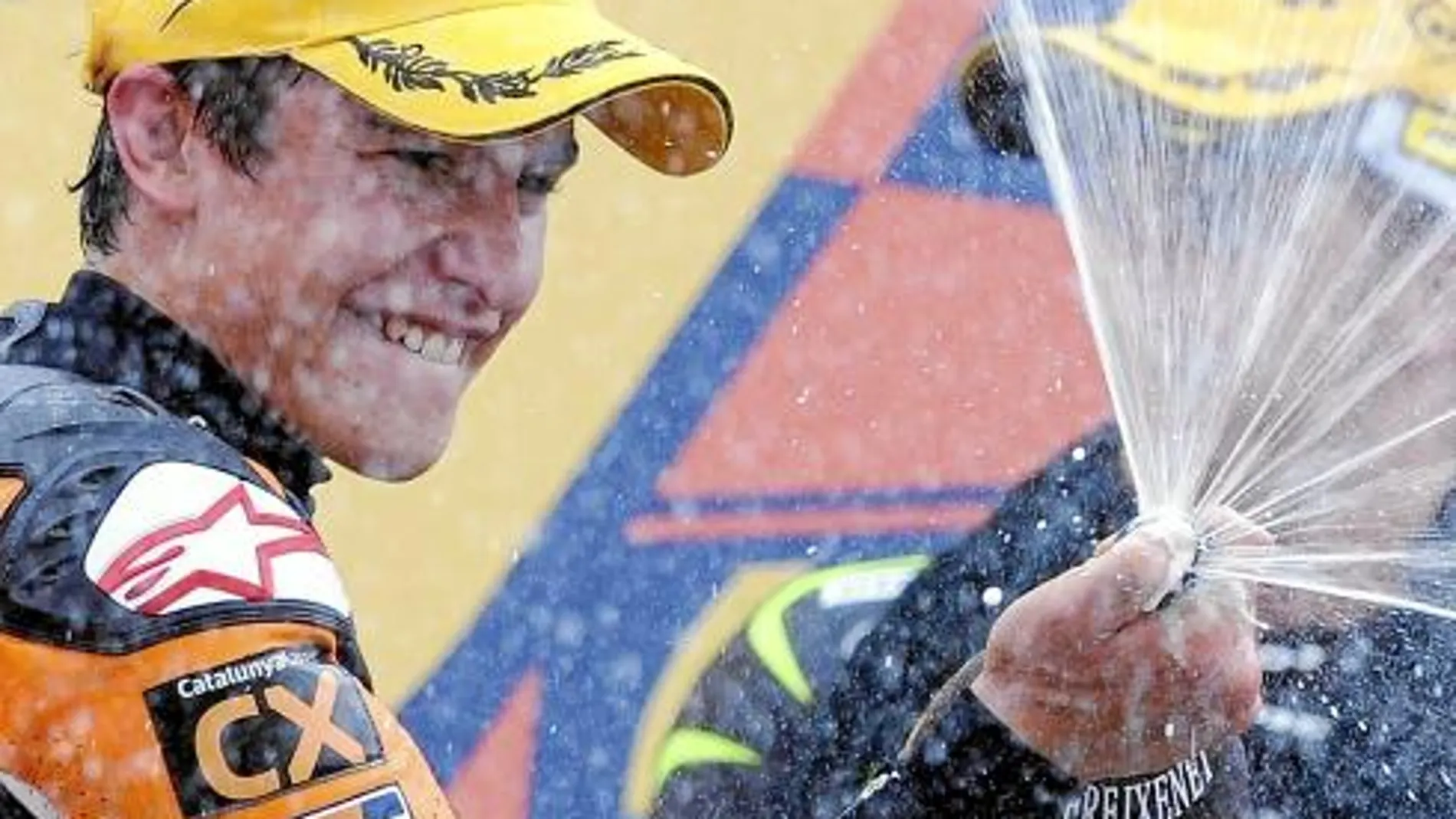 MÁRQUEZ, ayer en el podio