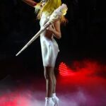 Lady Gaga en un concierto en Madrid