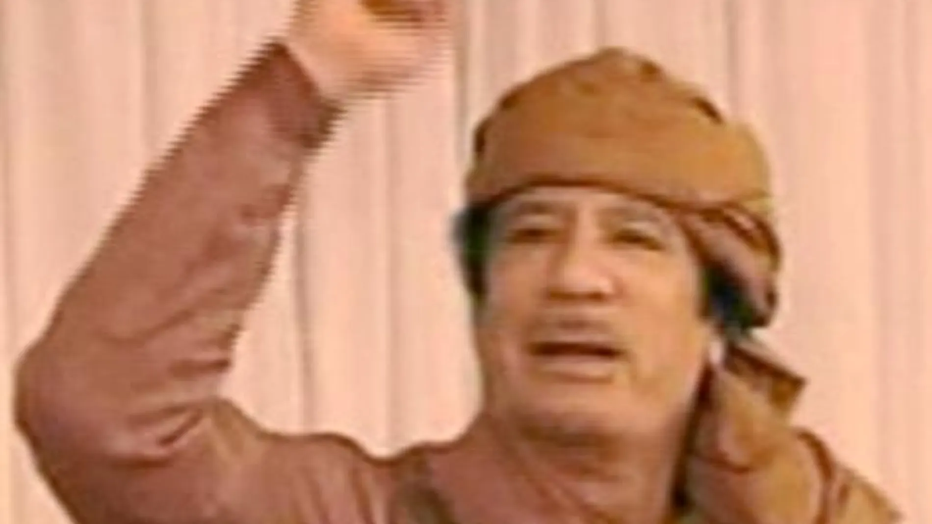 El dictador libio, Muamar el Gadafi
