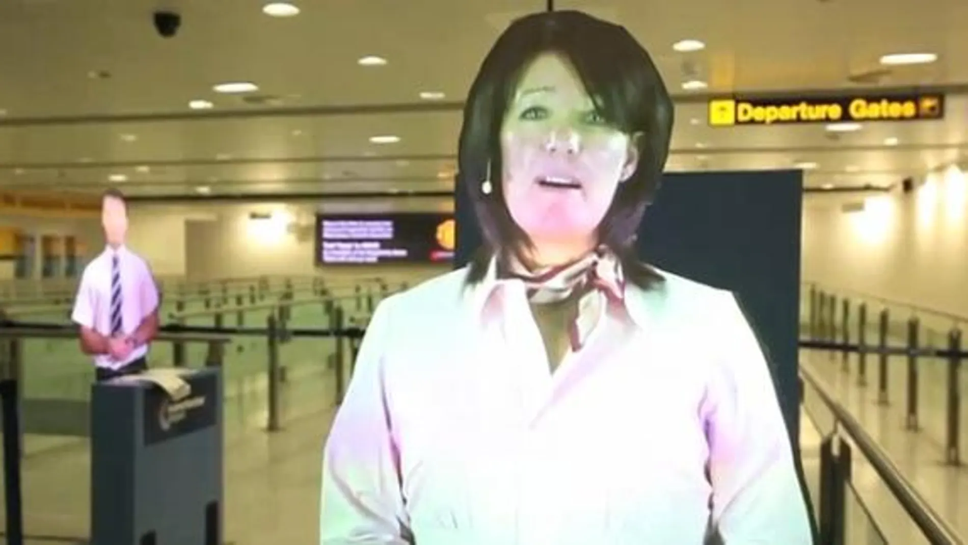 El aeropuerto de Manchester instala por primera vez personal holográfico
