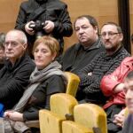 Destacados líderes abertzales, durante la presentación de Sortu