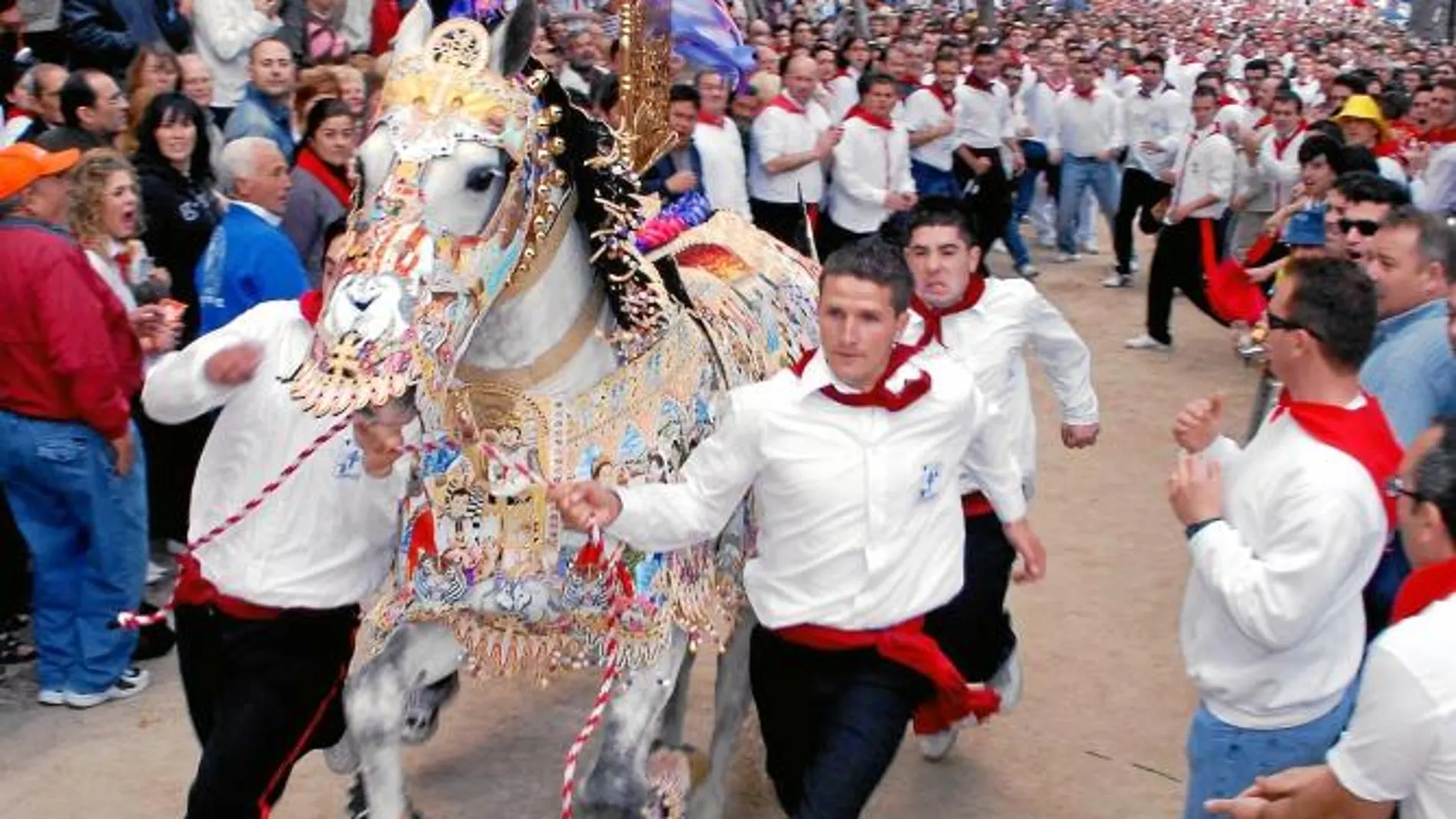 Imagen de la última celebración de los Caballos del Vino en Caravaca